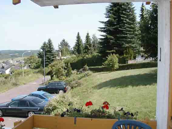 Ausblick vom Balkon