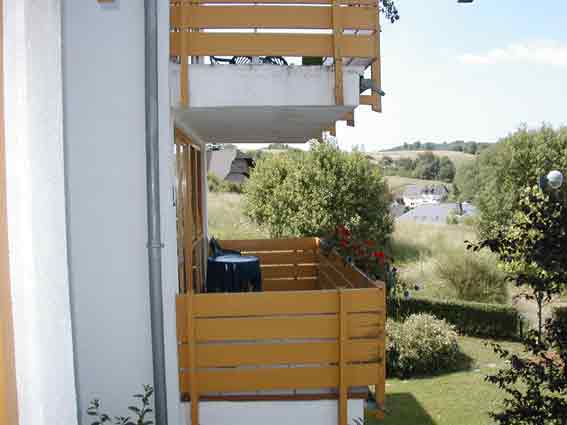 Ausblick vom Balkon
