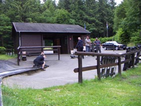 Action auf der Sommer-Rodelbahn